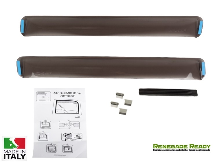 Jeep Renegade Side Window Air Deflectors Front/ Rear Set 4 Piece Set